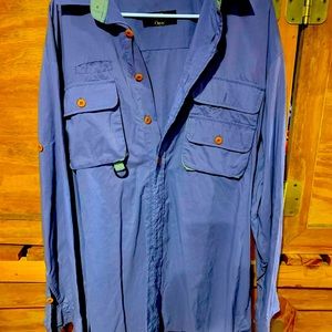 Orvis fly fishing shirt, blue
